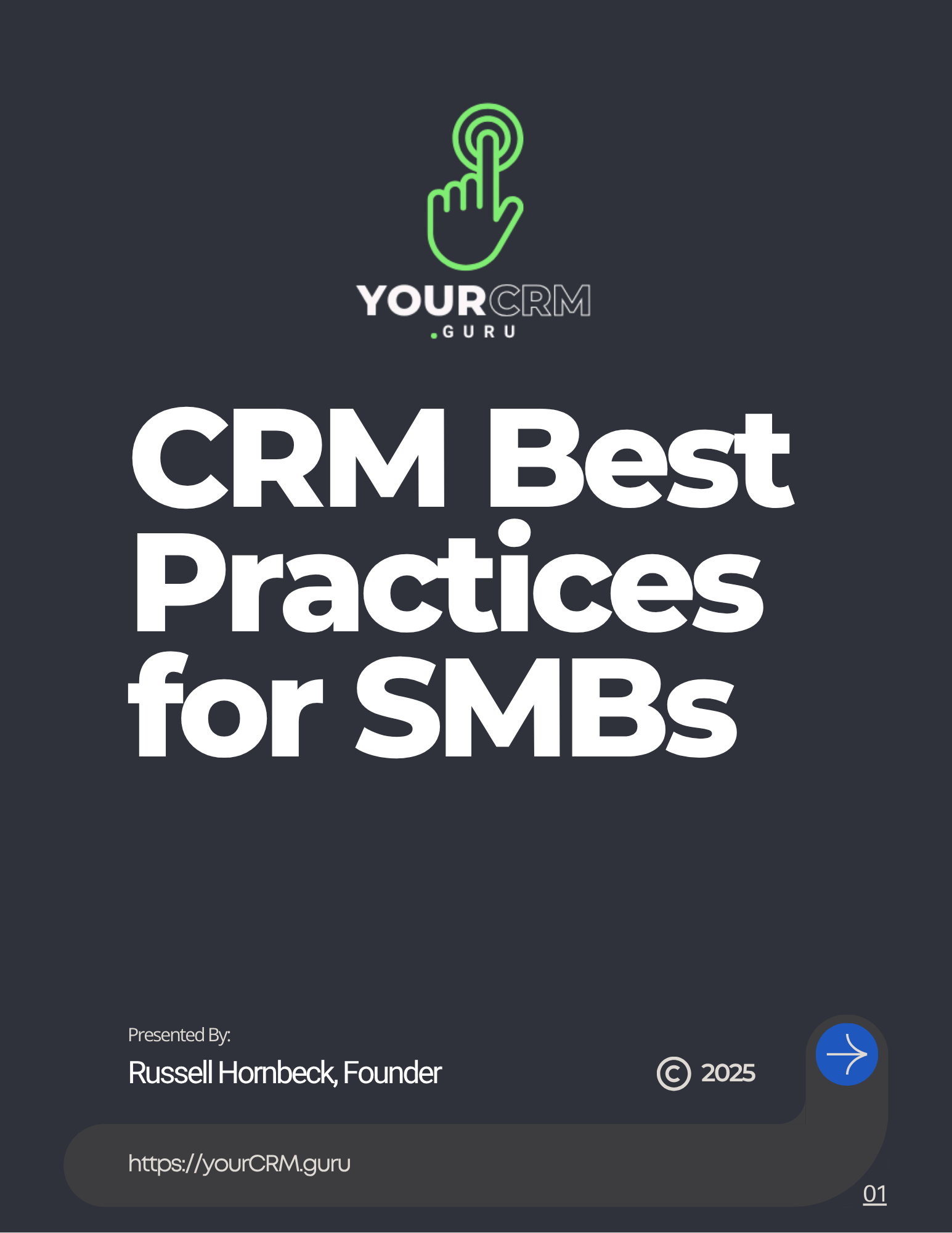 YourCRM.guru CRM Best Practices for SMBs Downloadable E-Book Cover